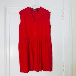Girls DKNY vintage linen dress